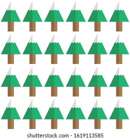 
Christmas tree seamless pattern vector