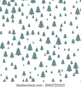 Patrón ininterrumpido del árbol de Navidad. Fondo de textura de fibra de Navidad, impresión repetitiva de árbol de vacaciones de Año Nuevo, fondo de pared sin fin de bosque de invierno, tela de noel, envoltura de árbol de Navidad diseño sin fisuras