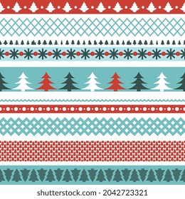 Patrón ininterrumpido del árbol de Navidad. Fondo de textura de fibra de Navidad, impresión repetitiva de árbol de vacaciones de Año Nuevo, fondo de pared sin fin de bosque de invierno, tela de noel, envoltura de árbol de Navidad diseño sin fisuras