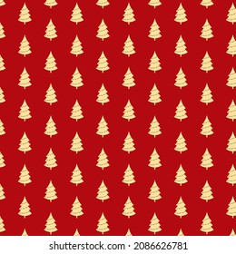 Christmas tree seamless pattern. you can use it for wrapping paper.