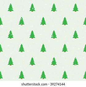 Christmas tree seamless vector grunge wallpaper