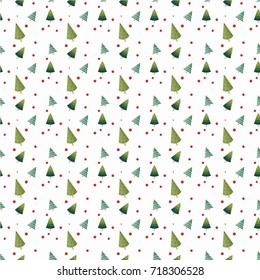 christmas tree seamless vector illustration