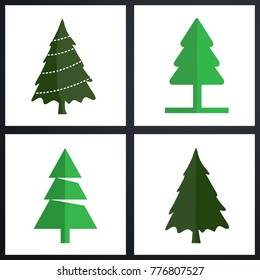 Christmas tree set green