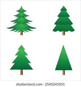 Christmas Tree Set vector and art