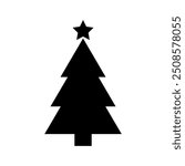 Christmas Tree Shape. Simple Christmas Tree Vector Illustration