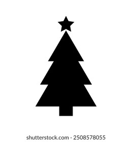 Christmas Tree Shape. Simple Christmas Tree Vector Illustration