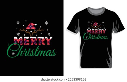 Christmas Tree Shirt for Men  Women Merry Christmas Printed T-Shirts Short