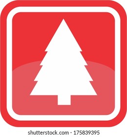 Christmas tree sign