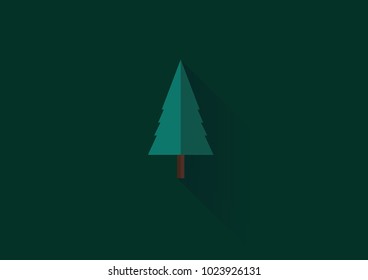  Christmas tree silhouette design vector set. background.
