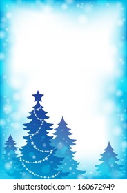 Christmas tree silhouette theme 4 - eps10 vector illustration.