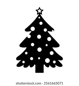 Christmas tree silhouette vector, tree silhouette , christmas tree silhouette