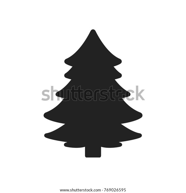 クリスマスツリーのシルエットベクター画像アイコンイラスト のベクター画像素材 ロイヤリティフリー