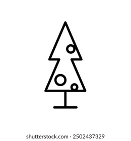 Christmas tree - simple vector icon