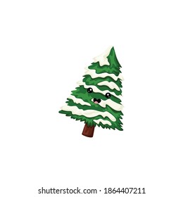 el árbol de navidad está inclinado