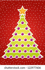 Christmas Tree with snow