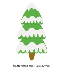 christmas tree in the snow