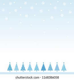 Christmas tree and snowflake background illustration, Xmas image