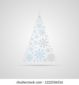Christmas tree snowflakes 