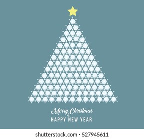 Christmas tree snowflakes 