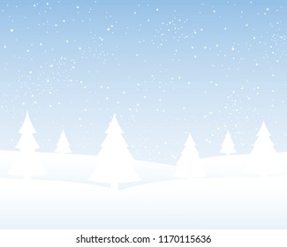 Christmas Tree with Snowflakes. New Year and Christmas Banner for Text Greeting Card. White Rectangle Ornaments with Decoration of Snowflakes. White Snowflake Banner Winter Season. Snow Banner.