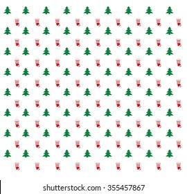 christmas tree and sock