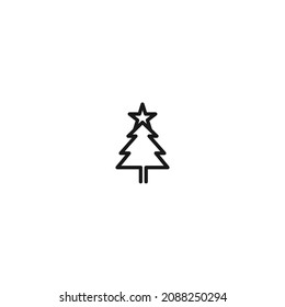 christmas tree soft black icon , christmas icon isolated white background