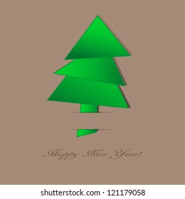 Christmas tree with space for text