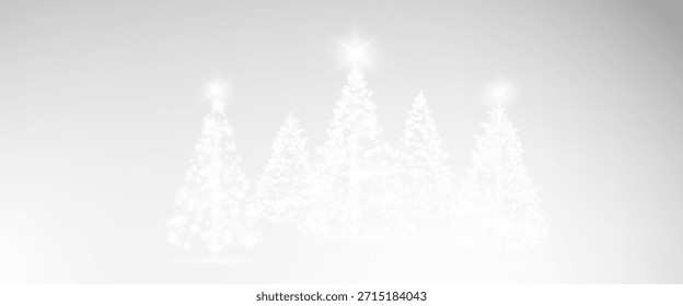 Árbol de Navidad, luces brillantes en forma de abeto sobre un fondo transparente. Árbol del año Nuevo hecho de luces brillantes, oro, blanco, azul, verde, Vector, png.