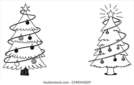 Espiral de luz del árbol de Navidad