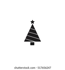 Christmas tree, spruce icon illustration vector, can be used for web and mobile