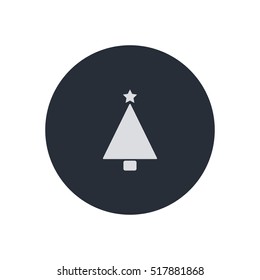 Christmas tree, spruce icon illustration vector, can be used for web and mobile