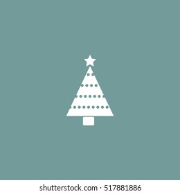 Christmas tree, spruce icon illustration vector, can be used for web and mobile