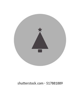 Christmas tree, spruce icon illustration vector, can be used for web and mobile