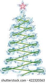Christmas tree with a star