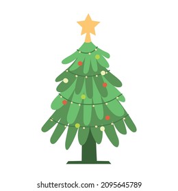 Weihnachtsbaum mit Sternsymbol