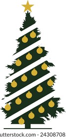 Christmas Tree with Star and Light