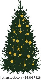 Christmas Tree with Star and Light