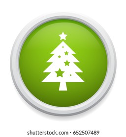 christmas tree with star on top icon