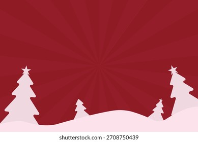  Natal e árvore com fundo de explosão solar.