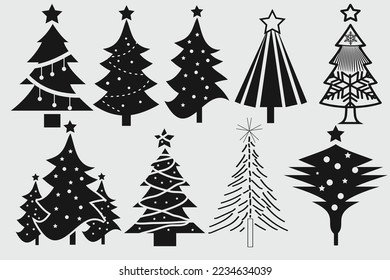 Christmas Tree Svg Vector  Design 