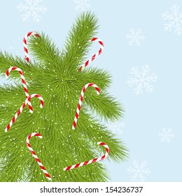 Christmas tree with sweet candies