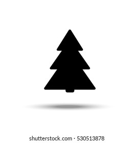 The Christmas tree - a symbol of the Christian Christmas and New year. Illustration isolated on white background.