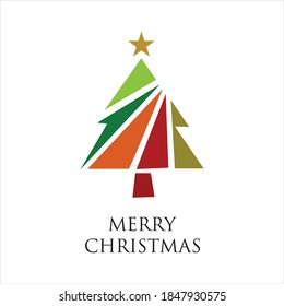  Christmas tree symbol Vector Illustration design template.
