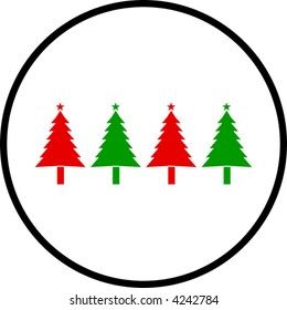 símbolos de árboles de navidad