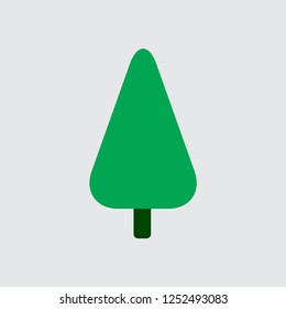Christmas tree template icon for editing