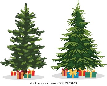 Árbol de Navidad que ha sido decorado para Navidad