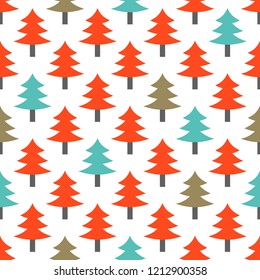 Christmas tree theme,Christmas seamless pattern for use as wrapping paper gift,wallpaper or background