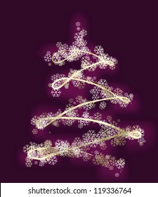 Christmas tree. This image is a vector illustration and can be scaled to any size without loss of resolution.