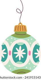 Christmas Tree Toy Ball Vector Illustration