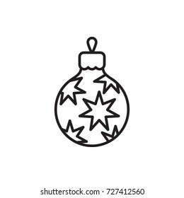 Christmas tree toy icon